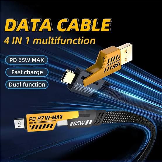 ⚡ 4-in-1 Power Link – One Cable, Every Device