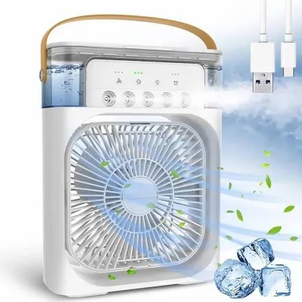 Portable 3 IN 1 Mini Air Conditioner With LED Lights & Humidifier